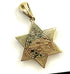 14K Gold & Diamond With Blue Enamel Star of David Necklace